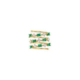 Mattia Cielo Rugiada Pietre Emerald & 3Row Flex Em=1.76 - LJWR564P-YM thumbnail