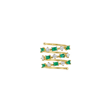 Mattia Cielo Rugiada Pietre Emerald & 3Row Flex Em=1.76 - LJWR564P-YM