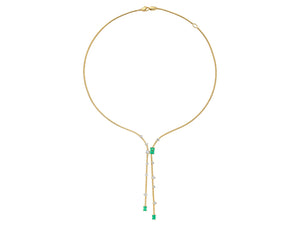 Mattia Cielo Rugiada Pietre Emerald & Lariat Neck 16 Em=.97 - LJWR583P-Y