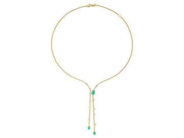 Mattia Cielo Rugiada Pietre Emerald & Lariat Neck 16 Em=.97 - LJWR583P-Y
