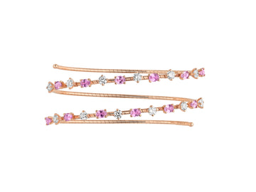 Mattia Cielo Rugiada Pietre Psa & 2Row Flex Bracelet Ps=2.64 - LJWR599P-PM