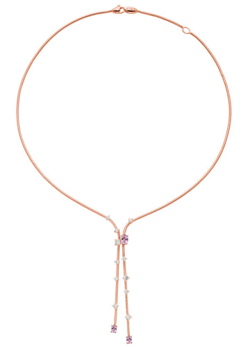 Mattia Cielo Rugiada Pietre Psa & Lariat Neck 16 Ps=1.05 - LJWR614P-P