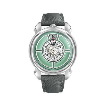 Gagà Laboratorio Labormatic Cinquanta Light Grey Leather Strap 42.00 mm - LM50-001.L01