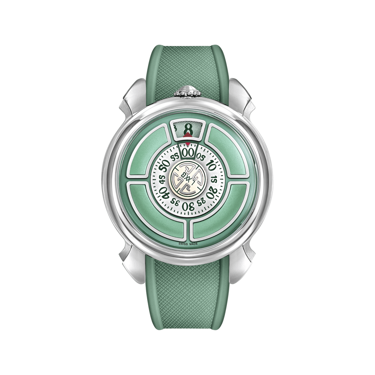 Gagà Laboratorio Labormatic Cinquanta Light Green Rubber Strap 42.00 mm - LM50-001.R02
