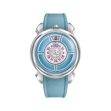 Gagà Laboratorio Labormatic Azzurro Light Blue Rubber Strap 42.00 mm - LMAZ-001.R04