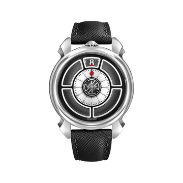 Gagà Laboratorio Labormatic Bauhaus Black Leather Strap 42.00 mm - LMBA-001.L03