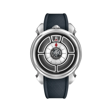 Gagà Laboratorio Labormatic Bauhaus Black Rubber Strap 42.00 mm - LMBA-001.R03