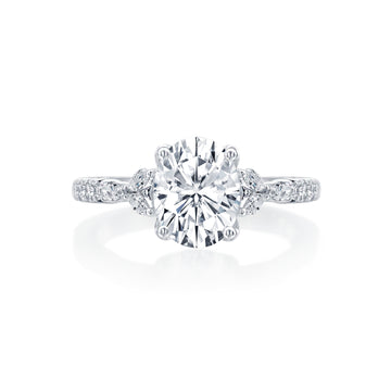 Lincoln Park Oval Diamond Marquise Sides Wedding Ring