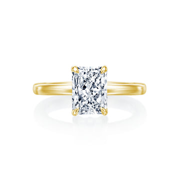 Gold Coast Radiant Solitaire Wedding Ring