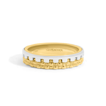 Lincoln Park Two Tone Cobblestone Wedding Band