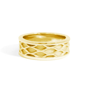 Lincoln Park 7 MM Wave Wedding Band