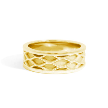 Lincoln Park 7 MM Wave Wedding Band