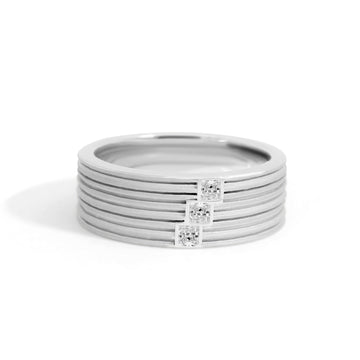 Lincoln Park Stacked Diamond Wedding Band