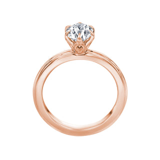 Lincoln Park Oval 6 Prong Solitaire Wedding Ring thumbnail