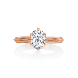 Lincoln Park Oval 6 Prong Solitaire Wedding Ring thumbnail
