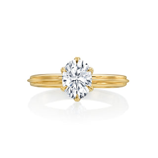 Lincoln Park Oval 6 Prong Solitaire Wedding Ring thumbnail