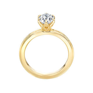 Lincoln Park Oval 6 Prong Solitaire Wedding Ring thumbnail
