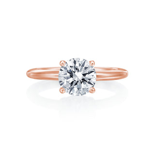 Lincoln Park Round Solitaire Hidden Halo Wedding Ring thumbnail