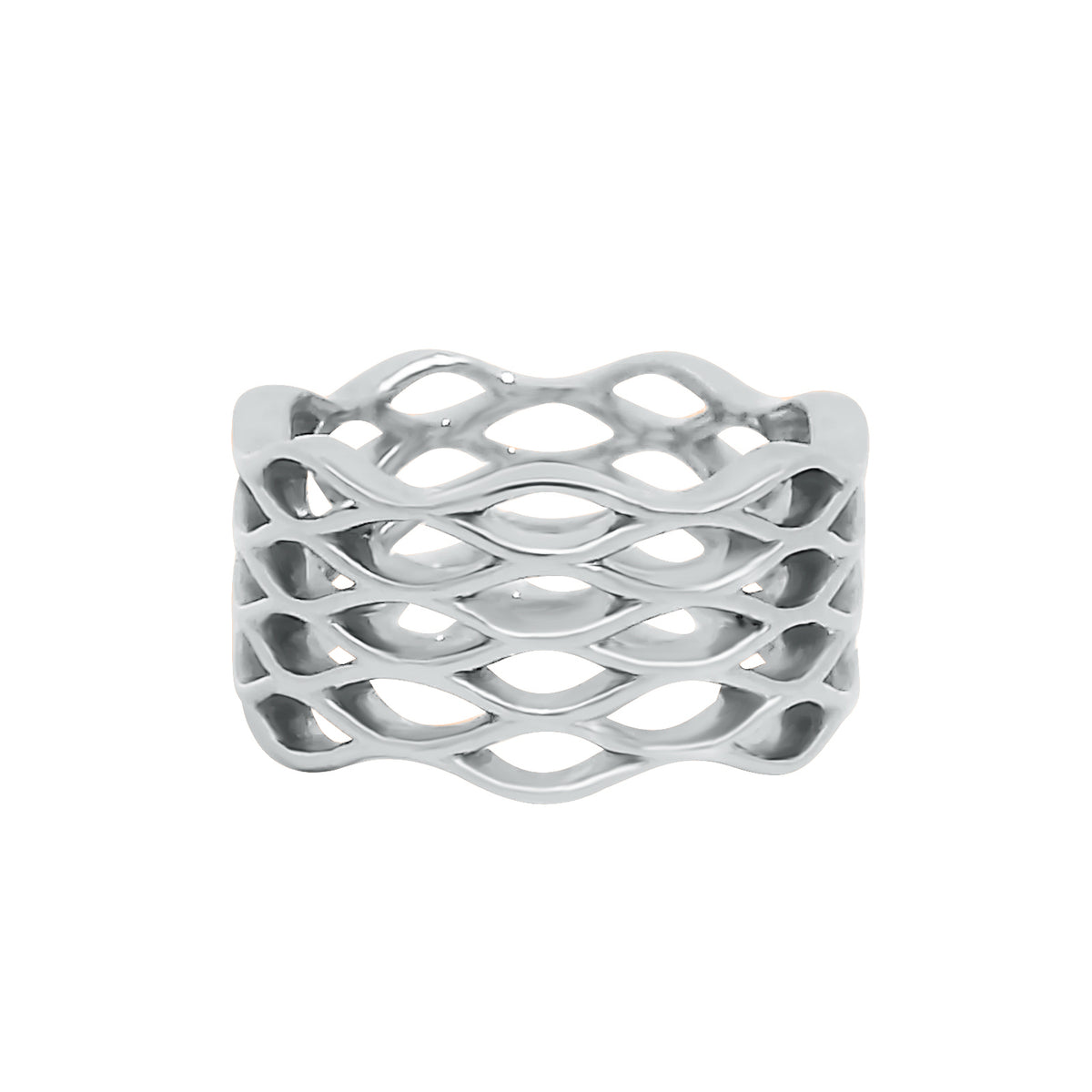 Lincoln Park 11 MM Wave Wedding Band