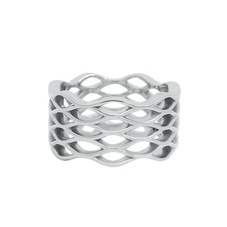 Lincoln Park 11 MM Wave Wedding Band thumbnail