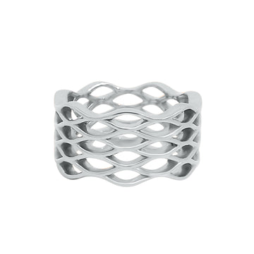 Lincoln Park 11 MM Wave Wedding Band