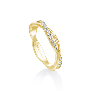 Lincoln Park Half Twist Diamond Wedding Band thumbnail