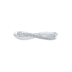 Lincoln Park Half Twist Diamond Wedding Band