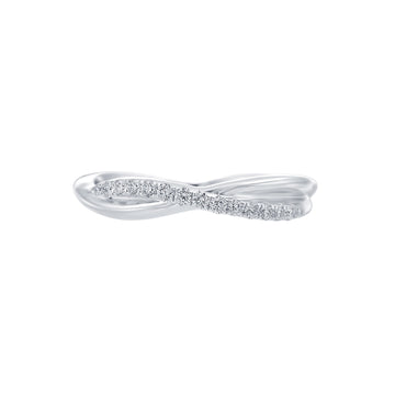 Lincoln Park Half Twist Diamond Wedding Band