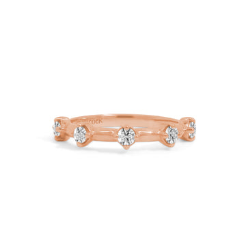 Lincoln Park Kite Spaced Diamond Wedding Band