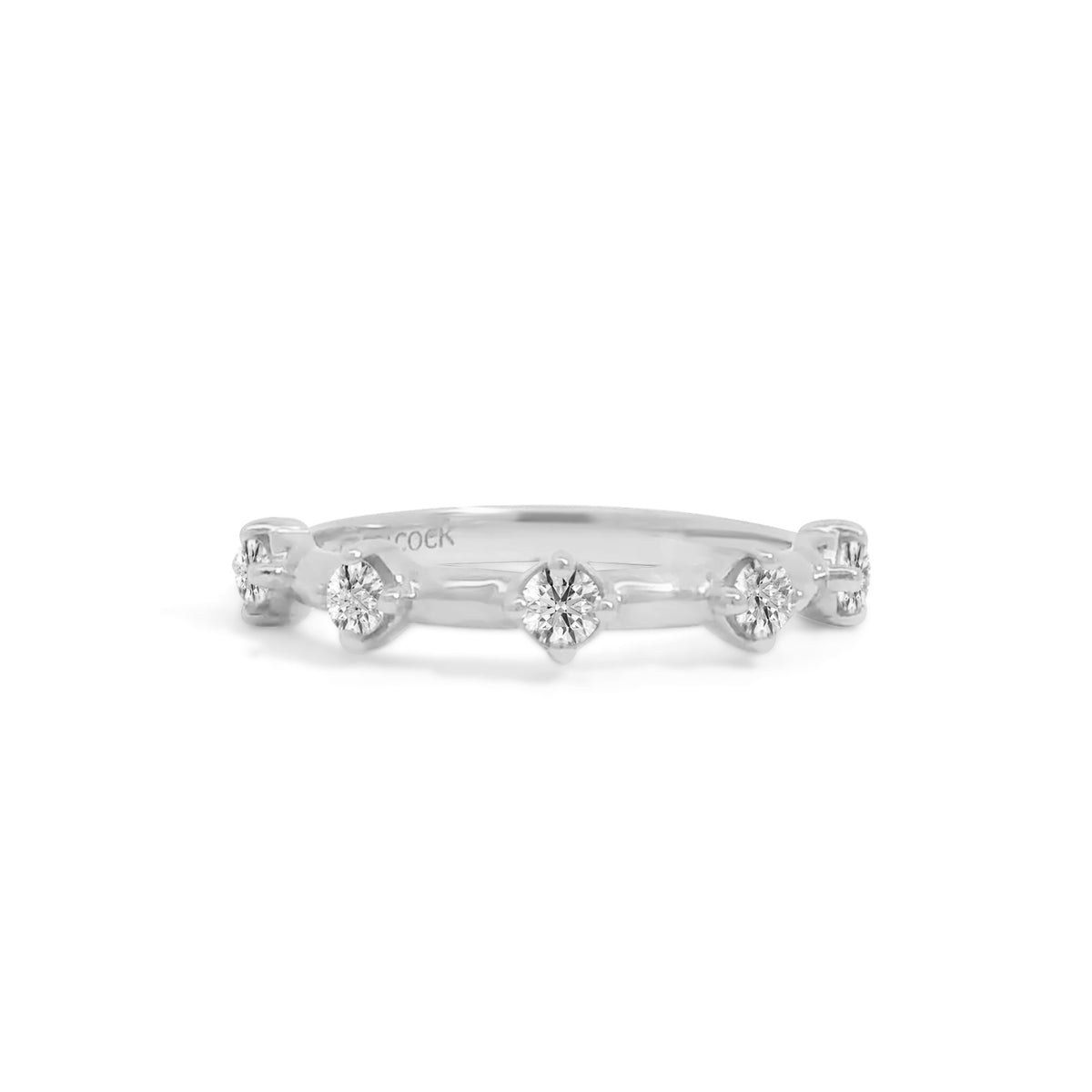 Lincoln Park Kite Spaced Diamond Wedding Band