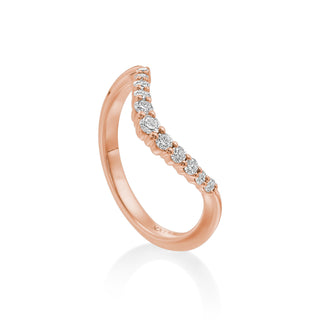 Lincoln Park Curved Diamond Wedding Band thumbnail