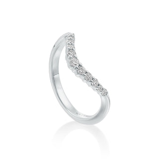 Lincoln Park Curved Diamond Wedding Band thumbnail