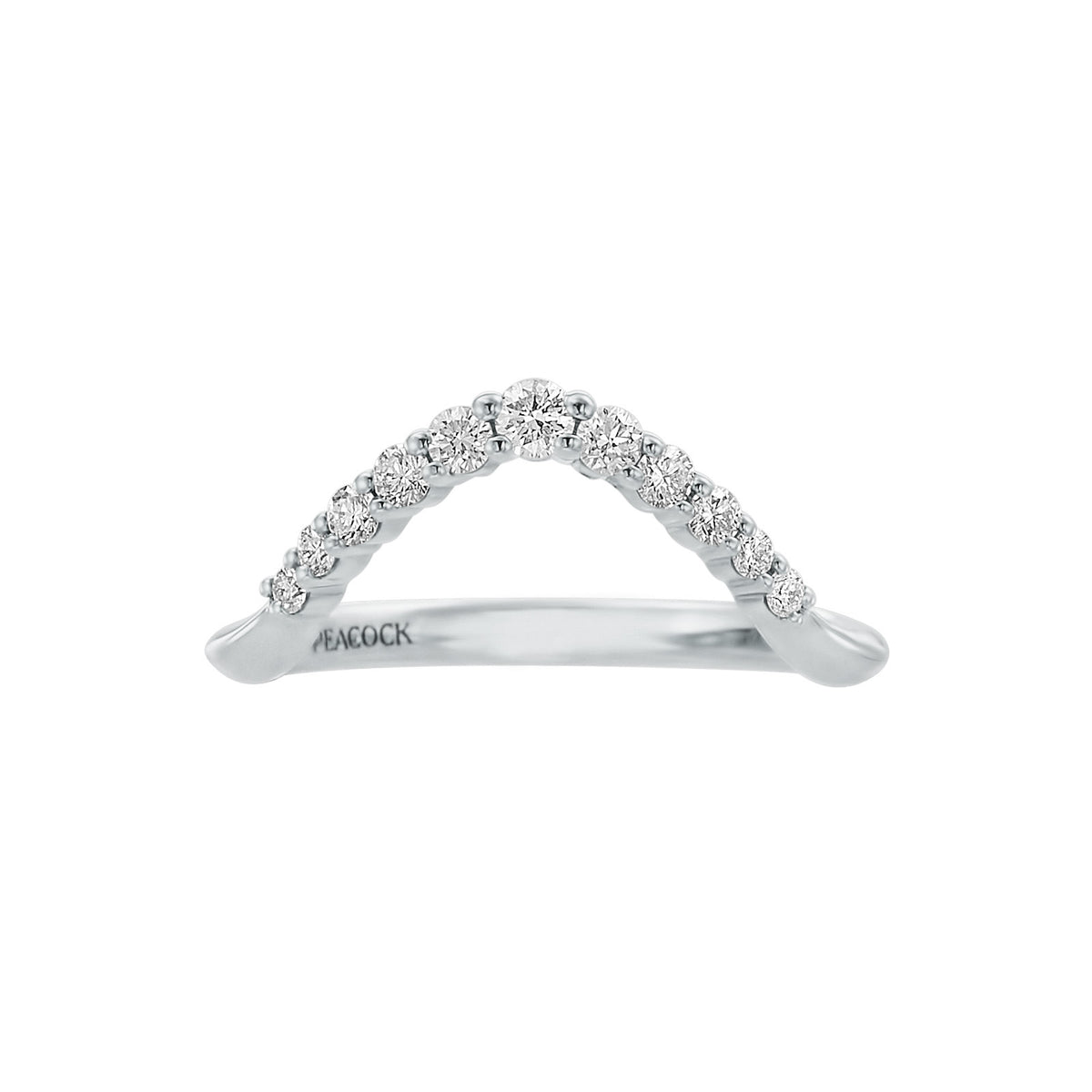 Lincoln Park Curved Diamond Wedding Band