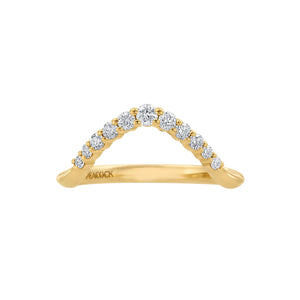 Lincoln Park Curved Diamond Wedding Band