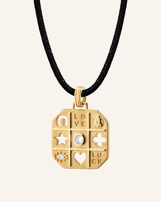 "Tokens of Luck" Necklace with Center Diamond thumbnail