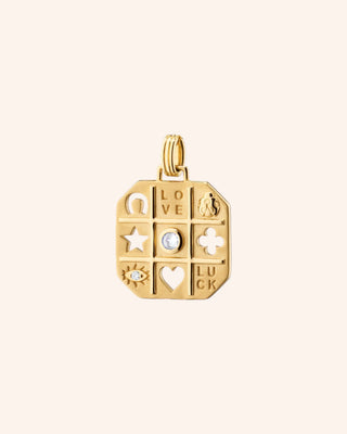 "Tokens of Luck" Necklace with Center Diamond thumbnail