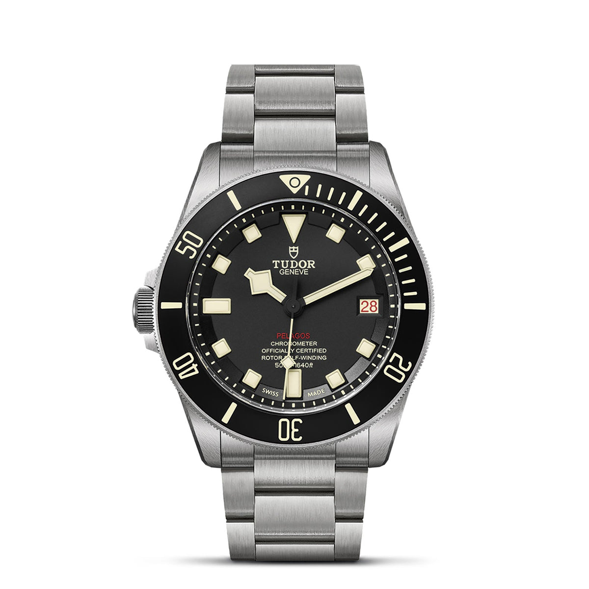 Tudor Pelagos LHD - Ceramic matt black disc, Titanium bracelet - M25610TNL-0001