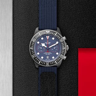 Tudor Pelagos FXD Chrono - 43mm black carbon composite case, Blue fabric strap - M25807KN-0001 thumbnail