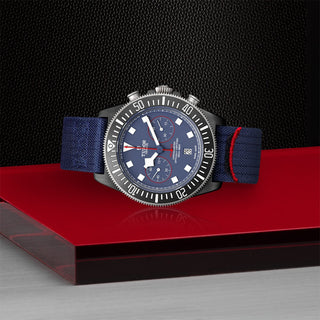 Tudor Pelagos FXD Chrono - 43mm black carbon composite case, Blue fabric strap - M25807KN-0001 thumbnail