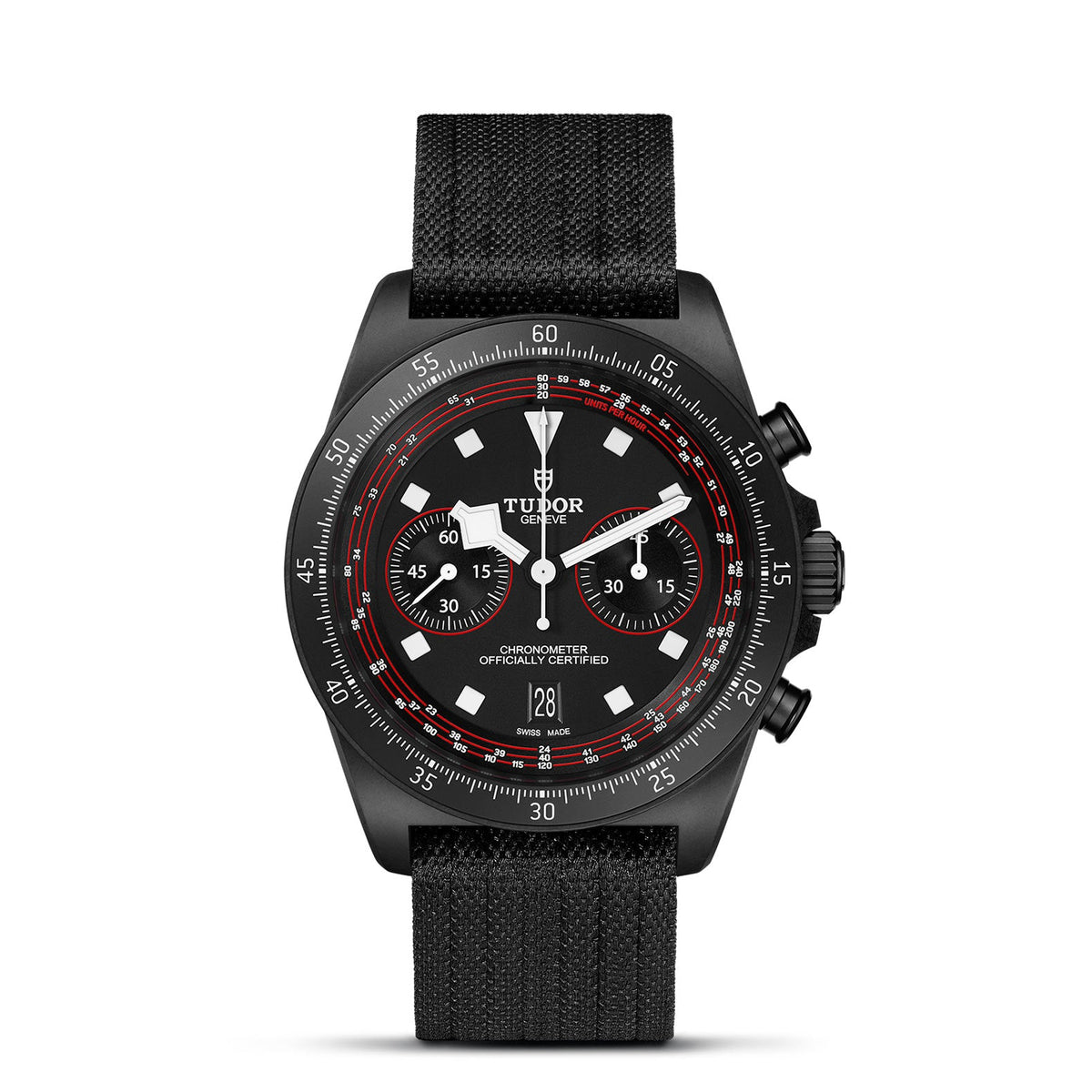 Tudor Pelagos FXD Chrono - 43mm black carbon composite case, Black fabric strap - M25827KN-0001