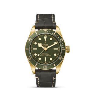 Tudor Black Bay 58 18K - 39mm yellow gold case, Brown alligator bracelet - M79018V-0001