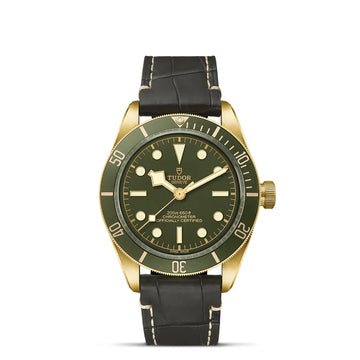 Tudor Black Bay 58 18K - 39mm yellow gold case, Brown alligator bracelet - M79018V-0001
