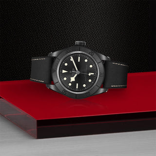 Tudor Black Bay Ceramic - 41mm ceramic case, Hybrid leather and rubber strap - M79210CNU-0001 thumbnail