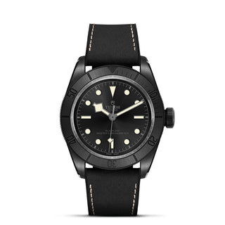 Tudor Black Bay Ceramic - 41mm ceramic case, Hybrid leather and rubber strap - M79210CNU-0001 thumbnail