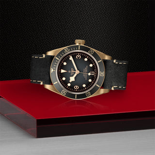 Tudor Black Bay Bronze - 43mm bronze case, Black leather strap - M79250BA-0001 thumbnail