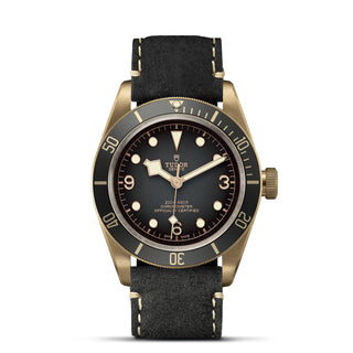 Tudor Black Bay Bronze - 43mm bronze case, Black leather strap - M79250BA-0001 thumbnail