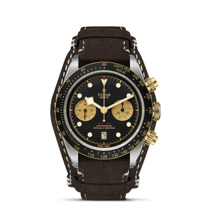 Tudor Black Bay Chrono S&G - 41mm steel case, Brown leather strap - M79363N-0002