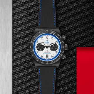 Tudor Black Bay Chrono - 42mm black carbon fibre case, "Racing white" dial - M79377KN-0001 thumbnail