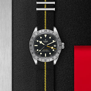Tudor Black Bay Pro - 39mm steel case, Black fabric strap with yellow band - M79470-0002 thumbnail