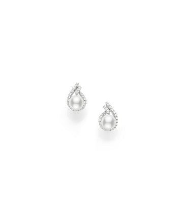 Laurel Earrings Mikimoto